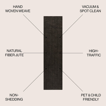 Pata Hand Woven Chunky Jute Area Rug Brown